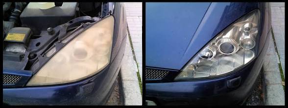 Regeneración de faros, antes y después